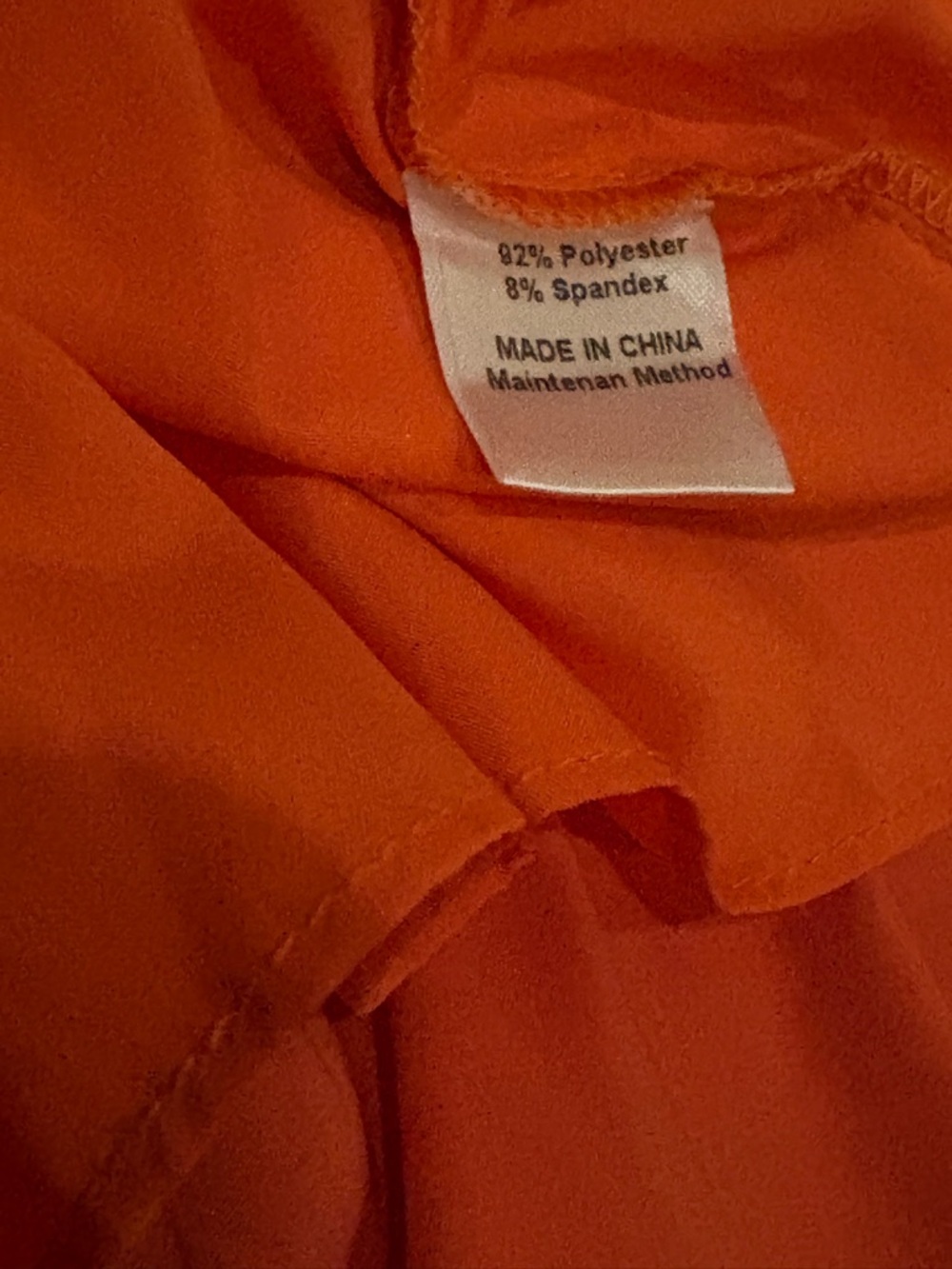 Elegant One-Shoulder Orange Midi Dress - Picture 4 of 5